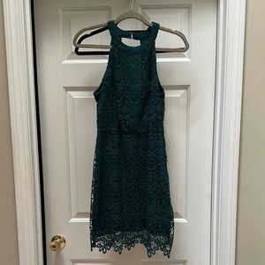 Hollister Teal Lace Dress